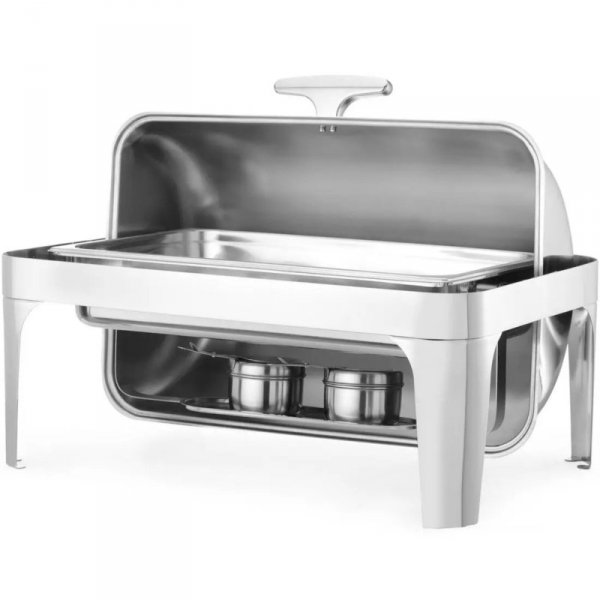 Podgrzewacz do potraw na pastę RollTop GN1/1 65mm stalowy - Hendi 470305