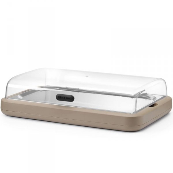 Witrynka ekspozycyjna z wkładem chłodzącym UNIQ GN 1/1 - beżowa