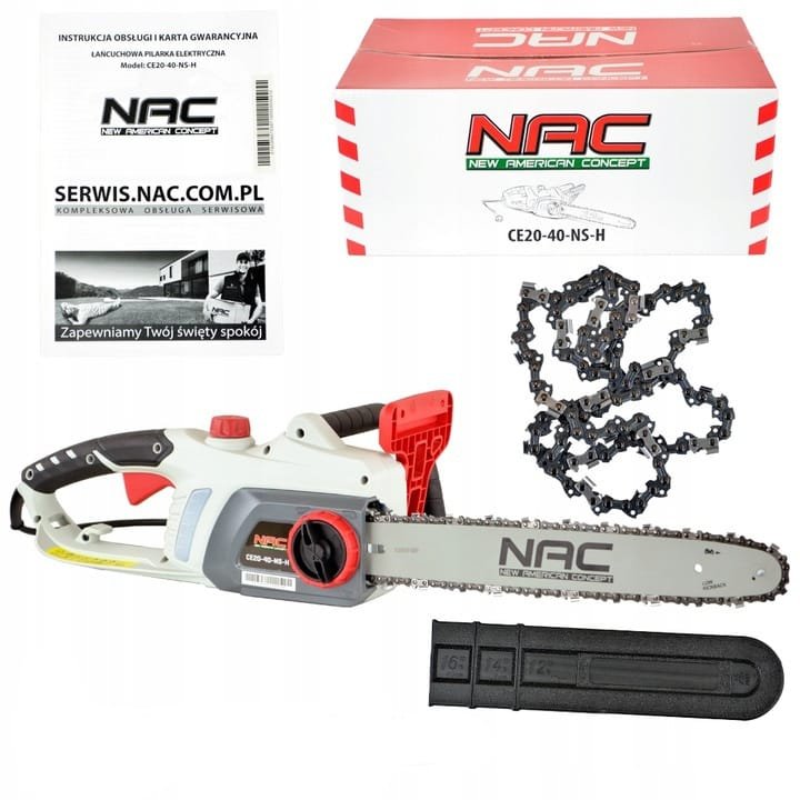 Piła pilarka elektryczna łańcuchowa NAC40cm 2000W