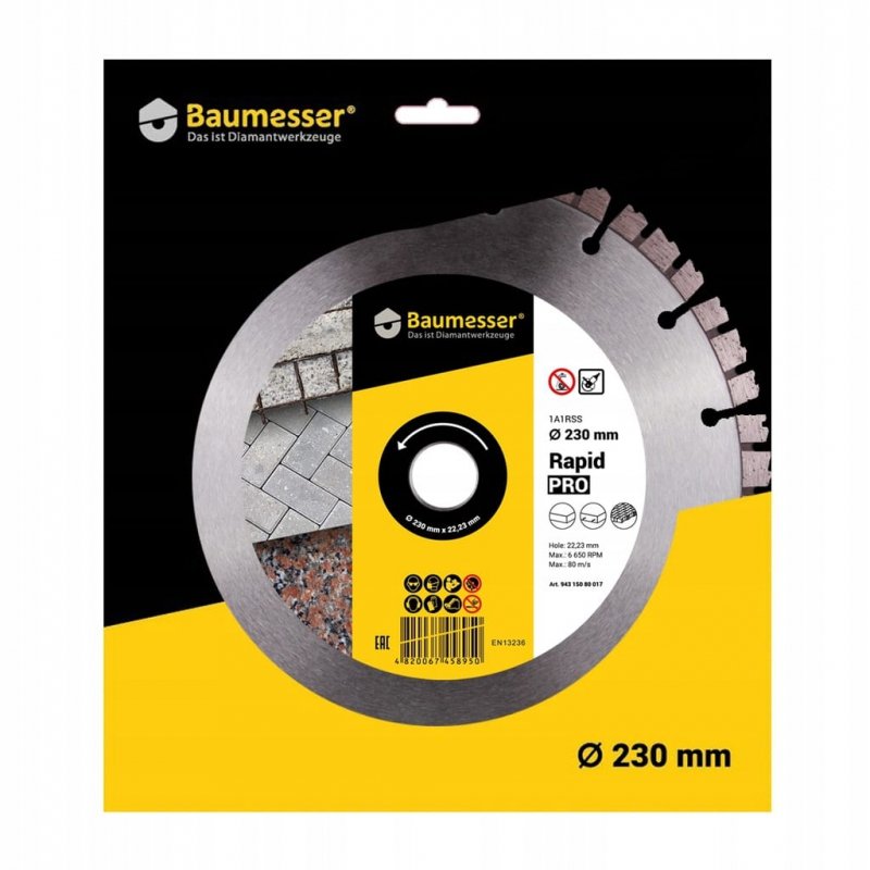 Tarcza diamentowa 230mm RAPID PRO BAUMESSER DISTAR