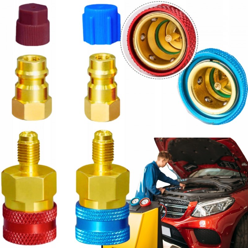 REDUKCJA Przejściówka SZYBKOZŁĄCZA ZŁĄCZKI DO KLIMATYZACJI R1234YF do R134A