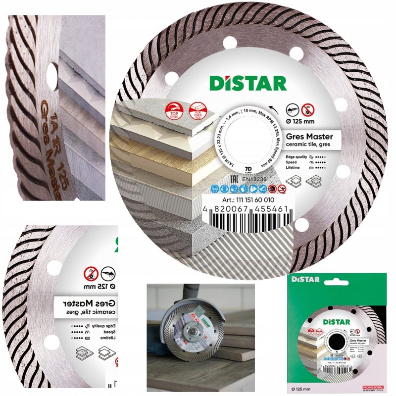 Tarcza do Gresu Ceramiki 125mm DISTAR GRES MASTER