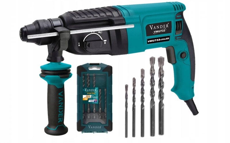 Młotowiertarka SDS Plus 850W VANDER + Wiertła