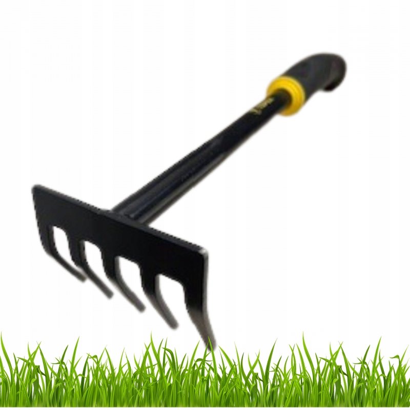 Grabki ogrodowe stalowe 5-zębne 34cm Topex