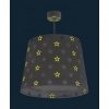 Lampa sufitowa zwis Szara w Gwiazdki