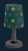 Lampka Nocna Zielona w Gwiazdki stojąca na szafkę