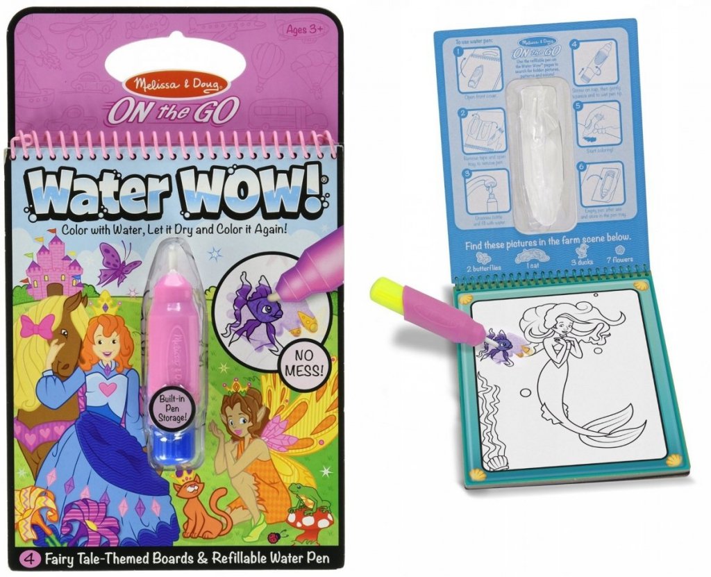 Водные раскраски для девочек с маркером