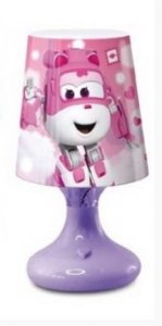 Lampka nocna Super Wings biurkowa Samoloty Girls