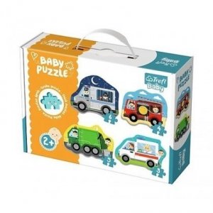 Trefl Baby Classic 36071 Grube Puzzle Pojazdy