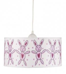 Lampa Króliczki pink