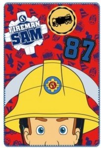 Kocyk polarowy Strażak Sam 100x150cm FIREMAN SAM