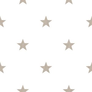 Tapeta biała w szare gwiazdki HASHTAG 11065