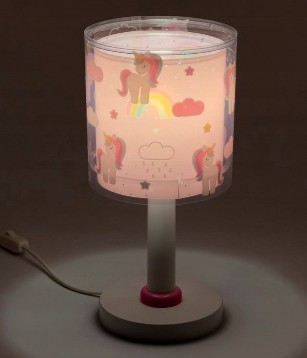 Lampka Nocna UNICORN stojąca na szafkę Jednorożec