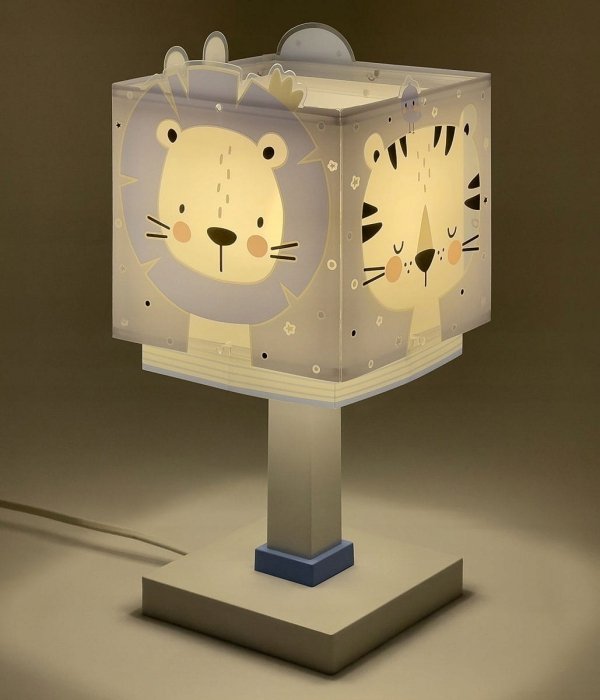 Lampka Nocna  63111T BABY JUNGLE zwierzęta BLUE stojąca na szafkę