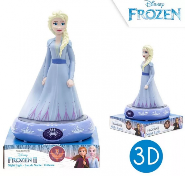 Lampka nocna Kraina Lodu biurkowa figurka 3D LED Disney Frozen