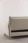 Sofa 2-osobowa regulowana kanapa rozkładana z poliestru Shang