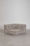 Bawełniana sofa modułowa 3 częściowa do salonu boho Daisy kolory szary kret