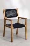 zestaw ogrodowy Terry stół rozkładany  (160-210x90 cm) + 6 krzeseł z drewna akacjowego