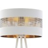 Lampa podłogowa metalowy ażurowy abażur biały/czarny rodzaje