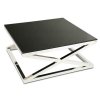 Stolik kawowy Saliba Silver Black 100 cm