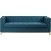 Sofa Nella z funkcją spania trzyosobowa kanapa niebieska