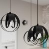 Pojedyncza lampa wisząca spot czarny Toulouse