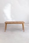 zestaw ogrodowy Terry stół rozkładany  (160-210x90 cm) + 6 krzeseł z drewna akacjowego