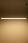 liniowa lampa SKLUM sufitowa LED Bergene 122 cm – biała, minimalistyczna, z regulowanym zawieszeniem – Bellissima Casa