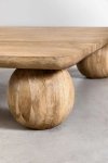 Masywny stolik kawowy Palermo do salonu z drewna mango  139 x 139 cm