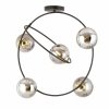 Moderne Gallactico 5 GRAFIT lampa sufitowa z kloszami kule do salonu