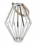 Lampion geometryczny ze stali wys. 41 cm