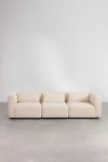 Modułowa Sofa Fogiel Dla Trzech Osób w Kolorze Beżowym