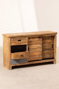 Drewniano-Stalowa Komoda Berta Industrialna Loft 