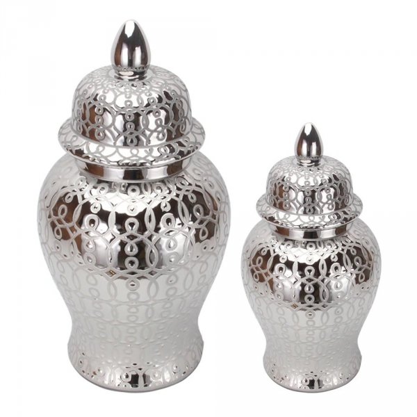 Waza ceramiczna chińska porcelana wazon z chińskiej porcelany na kwiaty do salonu wybierz kolor srebrny/złoty