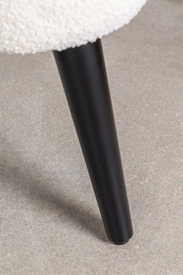 Fotel do salonu szenilowy biały Tycon z drewna brzozowego