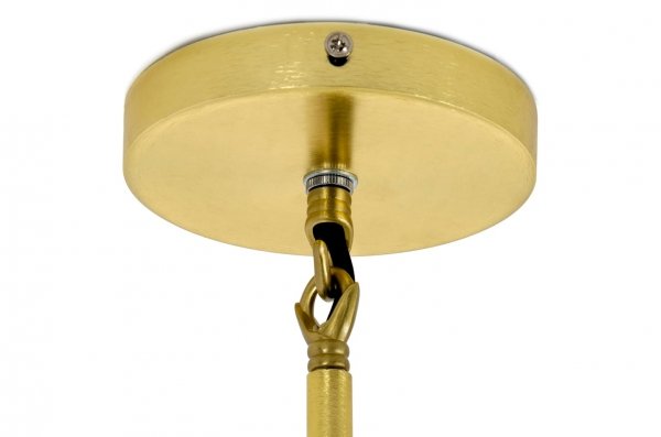 Lampa wisząca sufitowa Kandell 6 złota - aluminium, szkło