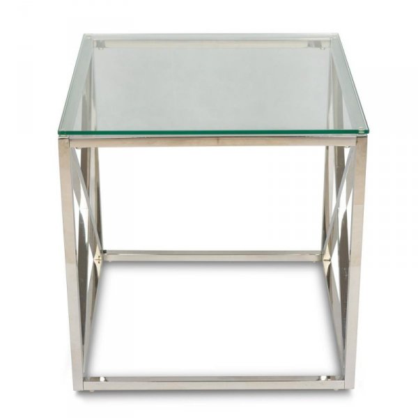 Stolik kawowy Nelja Silver 55 cm