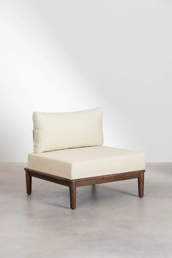 Modułowy Zestaw Ogrodowy Brown Sofa i Stolik Kawowy