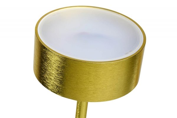 Lampa podłogowa CAPRI złota - 120 LED, aluminium, szkło