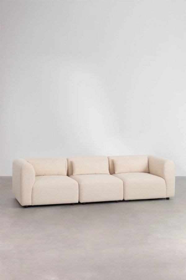 Sofa modułowa 3-osobowa Fogiel w kolorze beżowym do salonu