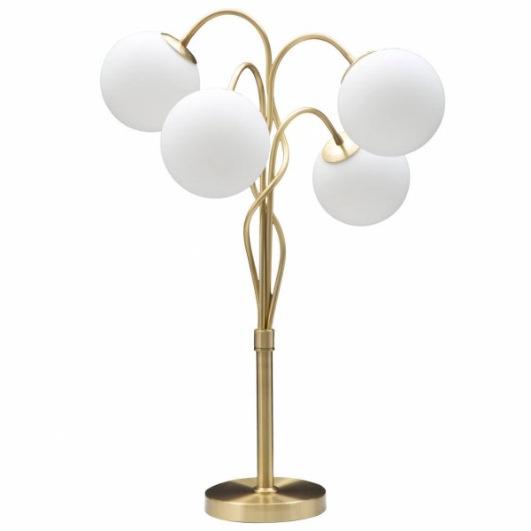 Lampa stołowa Palm złota do salonu, biura lub sypialni