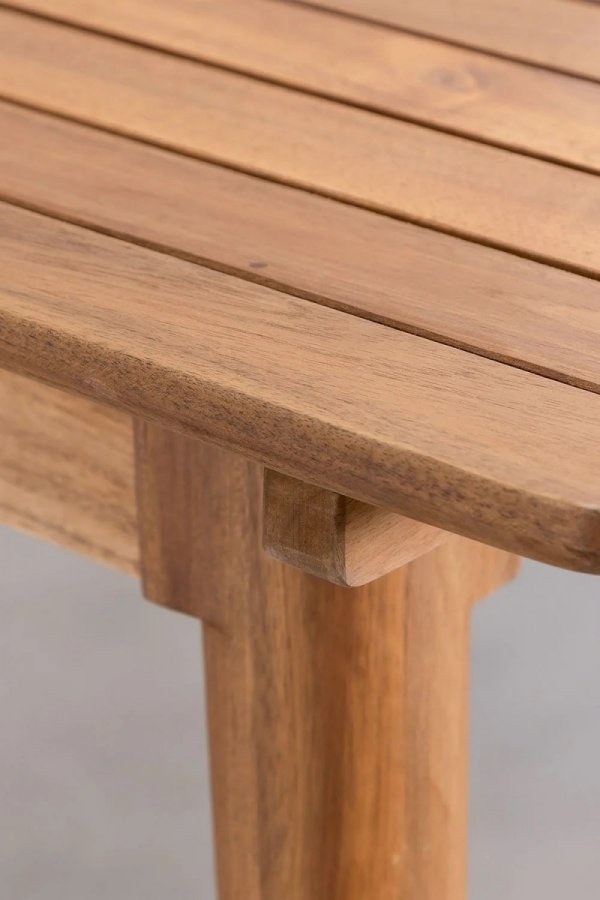 Zestaw ogrodowy Terry stół rozkładany  (160-210x90 cm) + 6 krzeseł z drewna akacjowego