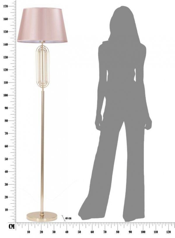 Lampa podłogowa do salonu sypialni Ethan wysoka 
