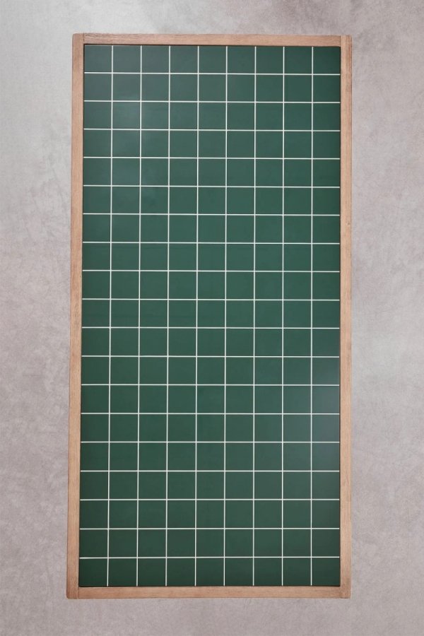 stół ogrodowy dubai 200x100 cm z drewna akacjowego i płytek cementowych w rustykalnym stylu marki sklum