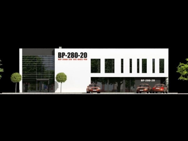 Projekt biurowca PS-BP-280-20 o pow. 593,17 m2