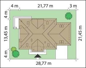 Projekt domu Benedykt IV pow.netto 252,78 m2