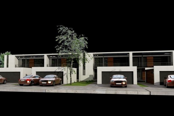 Projekt domu szeregowego PS-GE-95-20G o pow. 227,40 m2