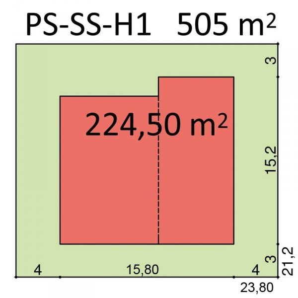 Projekt warsztatu samochodowego PS-SS-H1 pow. 260.00 m2