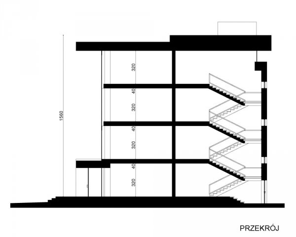 Projekt biurowca PS-BR-330-40 o pow. 1 235,86 m2