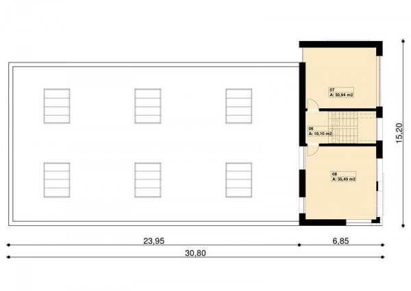 Projekt warsztatu samochodowego PS-SS-H3 pow. 452.00 m2